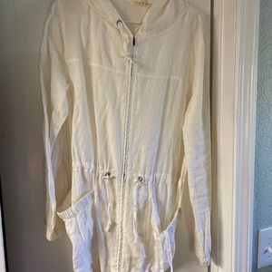 Eileen Fisher light weight Irish linen jacket.